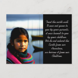 Behandla jordens brunn | Fiskebyflicka Vykort