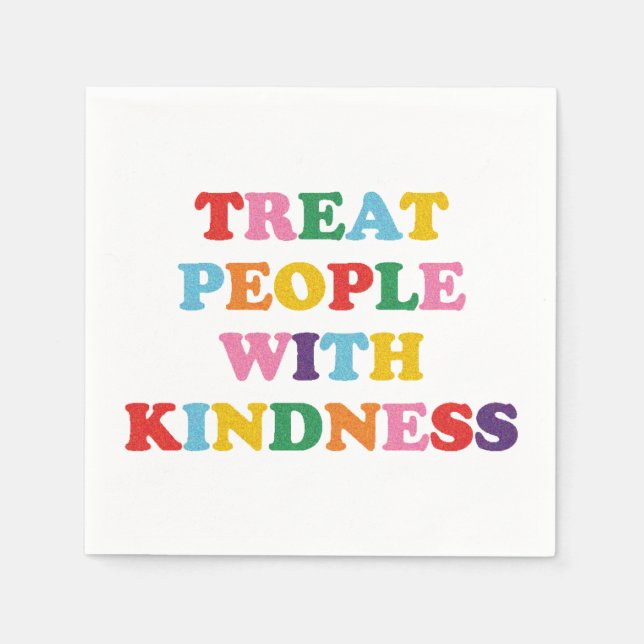 Behandla människor med kinditet pappersservett (Framsidan)