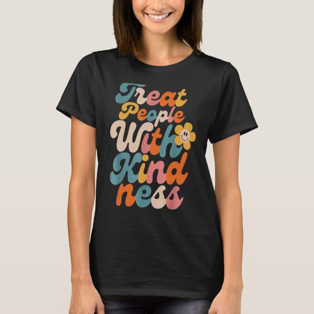 Behandla människor med kinditet t shirt (Framsida)