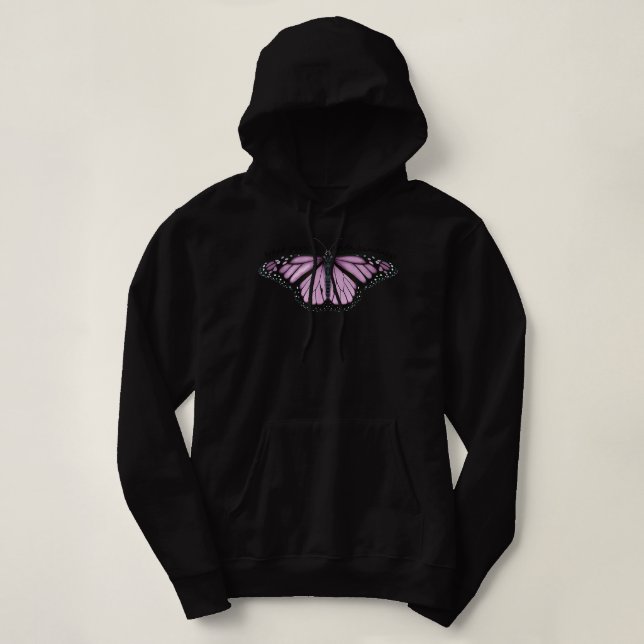Behandla människor med kinness Lila Butterfly T Shirt (Design framsida)