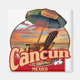 Behandla Mexikos Beach-scendesign Magnet