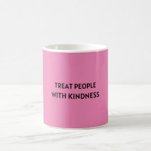 Behandla personer med kinditet kaffemugg