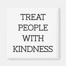Behandla personer med kinditet - svart typografi -