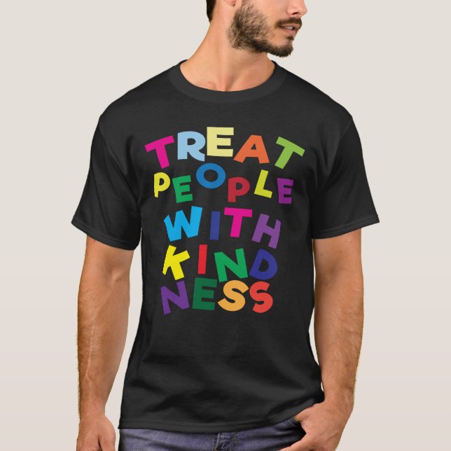 Behandla personer med kinness Retro Anti-Bulling T Shirt (Framsida)
