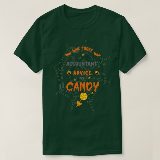 Behandla revisorsråd för Candy Funny Hallo T Shirt (Design framsida)