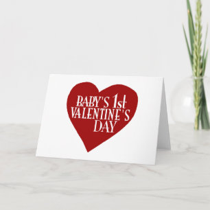 Behandla som ett barn den 1st valentin dag helgkort