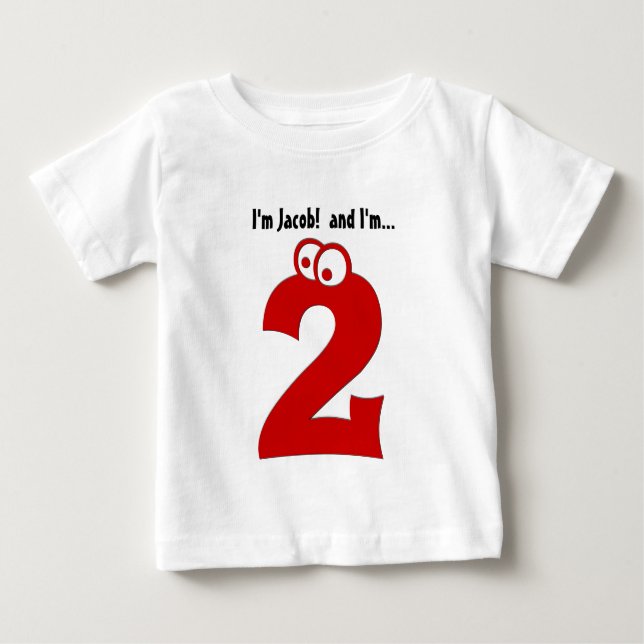Behandla som ett barn den 2nd stora födelsedagen tee shirt (Framsida)