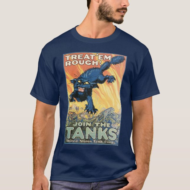 Behandla"t. ex. råtta - Gå med Tankerna T-shirt (Framsida)