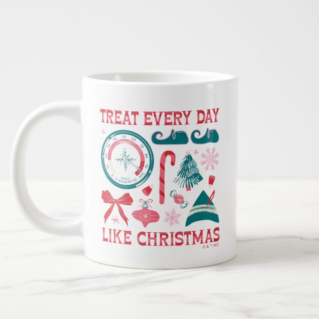 Behandla varje dag som jul jumbo mugg (Vänster)