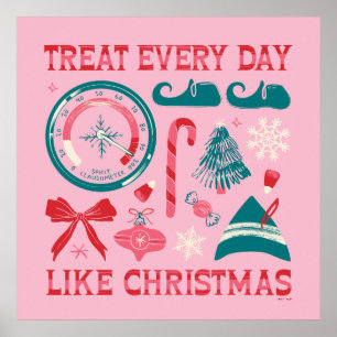 Behandla varje dag som jul poster