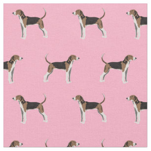 Behandla Walker Coonhound hund rosa Tyg
