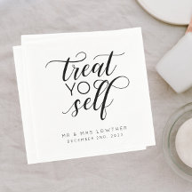 Behandla Yo Self Calligraphy Stil Bröllop