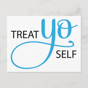 Behandla You Self Blue Vykort