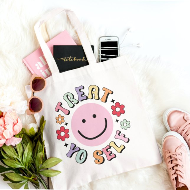 Behandla You Self Tote Bag Tygkasse (Skapare uppladdad)
