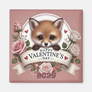 Behandlande fox-illustration med Ro Magnet