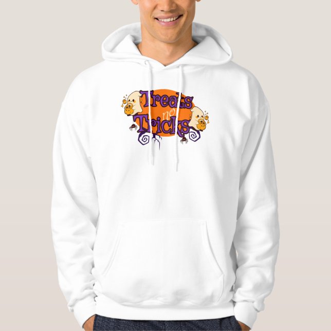 Behandlar inga försök för Halloween Spöken Hoodie (Framsida)