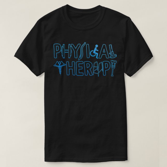 Behandling av fysioterapi Vetenskaplig terapi Beha T Shirt (Design framsida)
