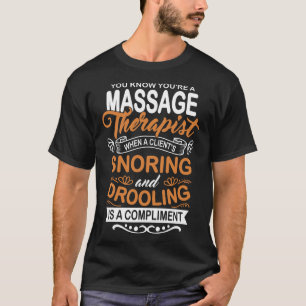 Behandling av massage Therapist Masseur Masseuse B T Shirt