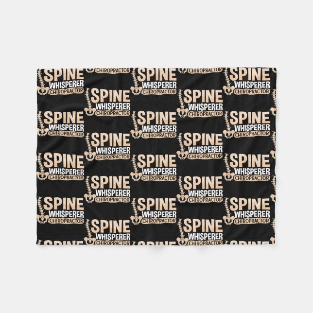 Behandling av ryggvitsiperer med Chiropraktor Fleecefilt (Framsidan (Horisontell))