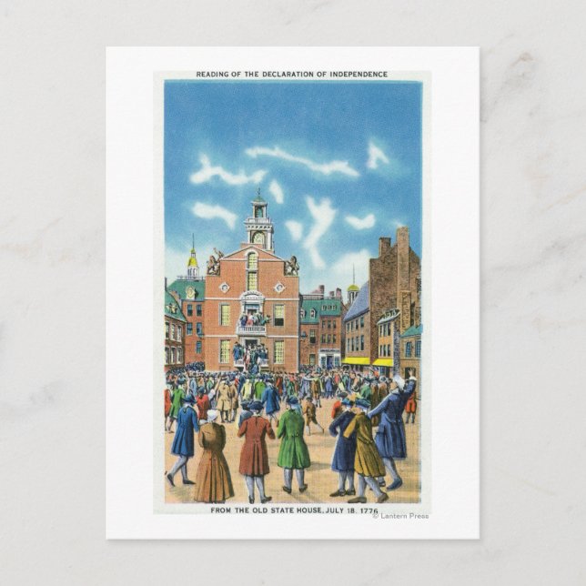 Behandling av självständighetsförklaringen vykort (Framsida)