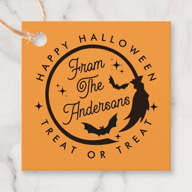 Behandling eller behandling för Happy halloween av Gåvor Etiketter (Framsida)