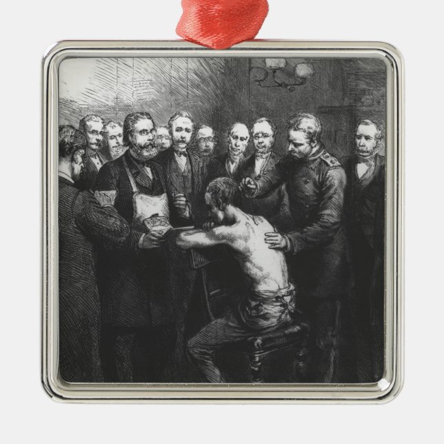 Behandling för Dr Kochs för förbrukning Julgransprydnad Metall (Framsidan)