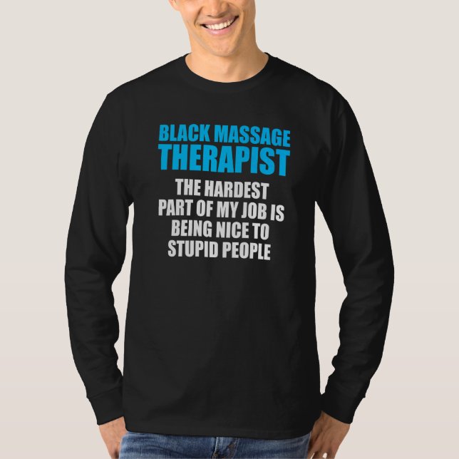 Behandling med Hälsa vid massage 4 T Shirt (Framsida)
