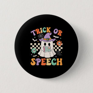 Behandling med stift Retro Tal i Tal eller Hallowe Knapp