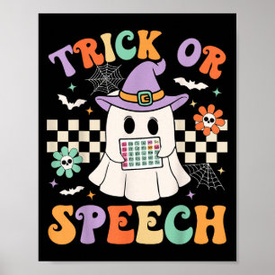 Behandling med stift Retro Tal i Tal eller Hallowe Poster