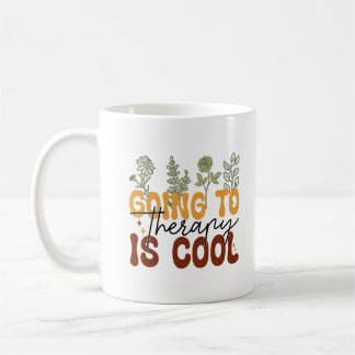 Behandlingen är coola kaffe mugg