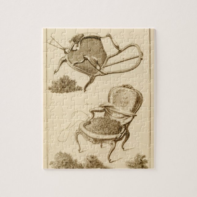 Behandlingen av att stoppa en stol, från 'Encen Pussel (Vertikal)