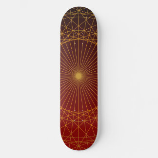 Behandlingen av trädeskäggsdekanter i guld mini skateboard bräda 18,5 cm
