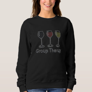 Behandlingen av Vin-glaset Rhineston för kvinnor i T Shirt