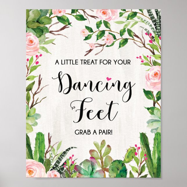 Behandlingen för att dansa Feet Fiesta Bröllop Sho Poster (Framsidan)