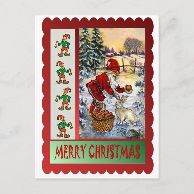 Behandlingen för kanin helg vykort (Framsida)