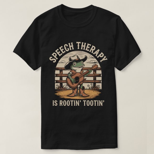 Behandlingen i tal är rootin Tootin Cute Western F T Shirt (Design framsida)