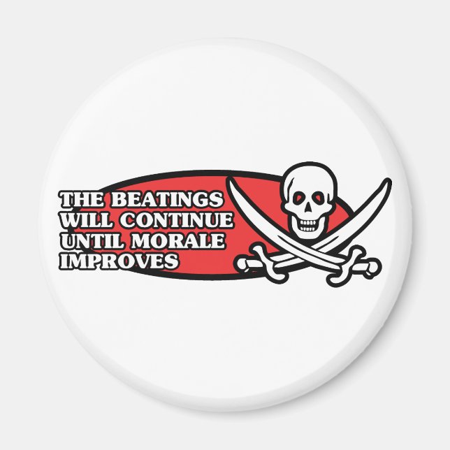 Behandlingen kommer att fortsätta tills moralen ha magnet (Framsidan)