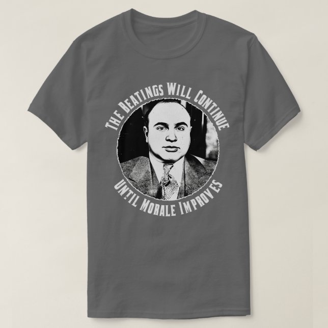 Behandlingen kommer att fortsätta tills moralen ha t shirt (Design framsida)