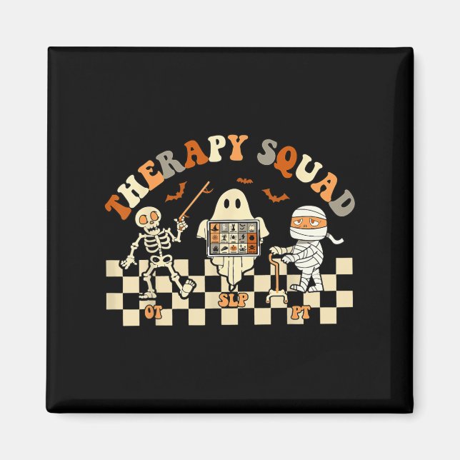 Behandlingsfack - slp OT Ghost Halloween Nurse-kos Magnet (Framsidan)