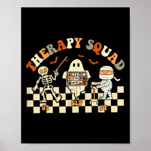 Behandlingsfack - slp OT Ghost Halloween Nurse-kos Poster