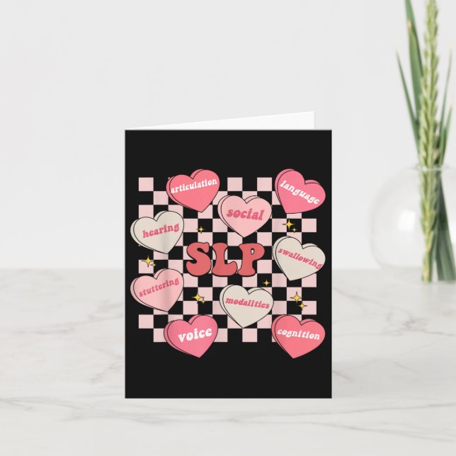 Behandlingshastighet för valentines day Slp Candy  Kort (Framsida)