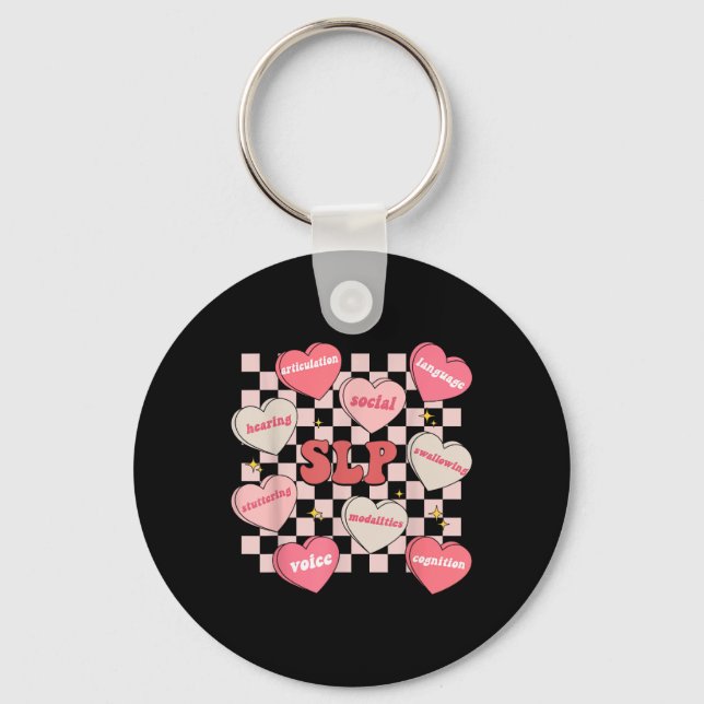 Behandlingshastighet för valentines day Slp Candy  Nyckelring (Framsida)