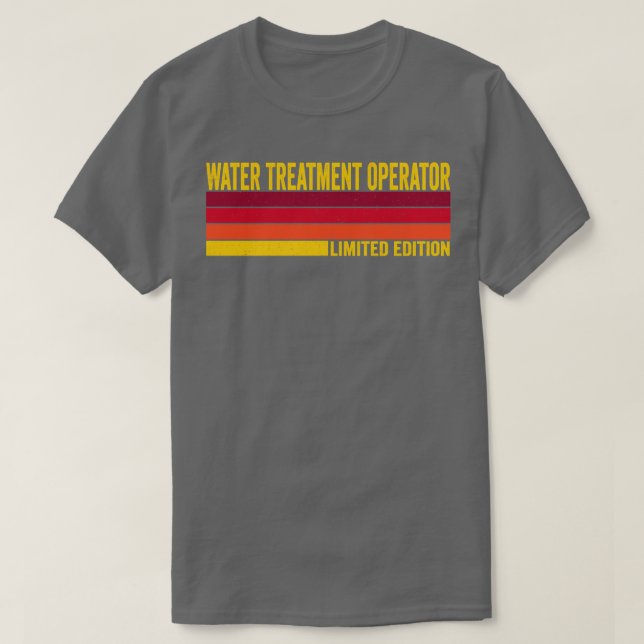Behandlingsoperatör för vatten t shirt (Design framsida)