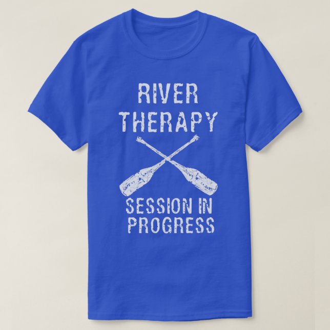 Behandlingssession i Kayak Canoe vid floden Vatten T Shirt (Design framsida)
