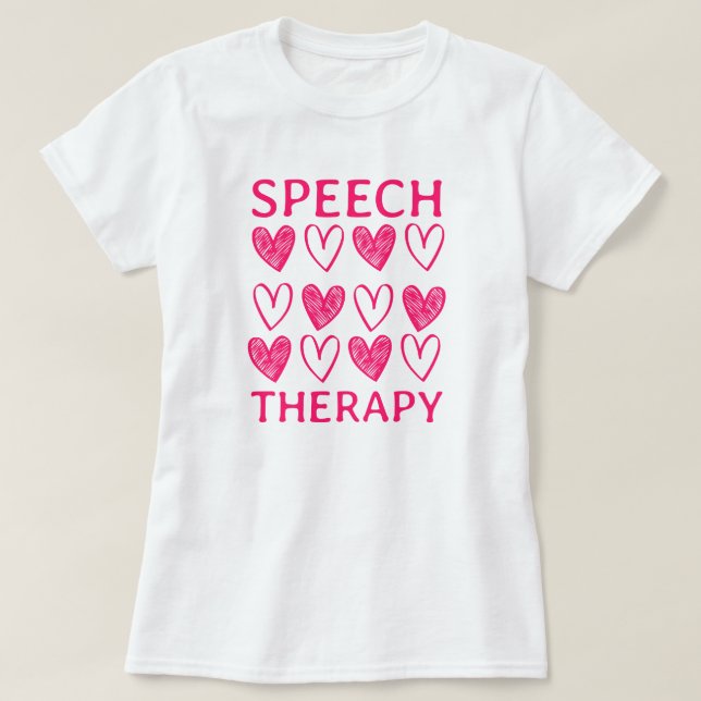Behandlingsterapi med tal för kute Tal T Shirt (Design framsida)