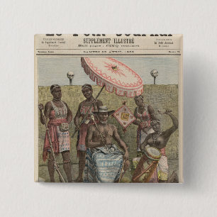 Behanzin kung av Dahomey Knapp