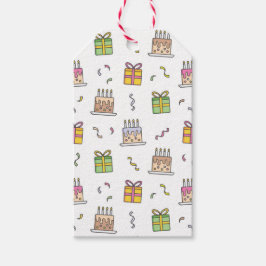 Behärsk födelsedag mönster presentetikett