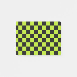 Behärskad grön och svart lila post-it block