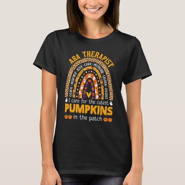 Behavior Analyst Therapist Halloween Behavioral T Shirt (Framsida)