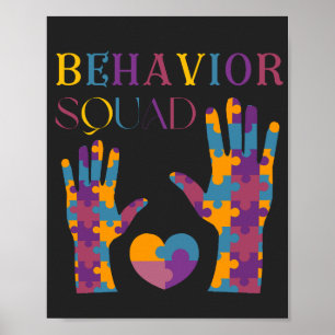 Behavior Squad Applied Behavior Analysis Crew Poster